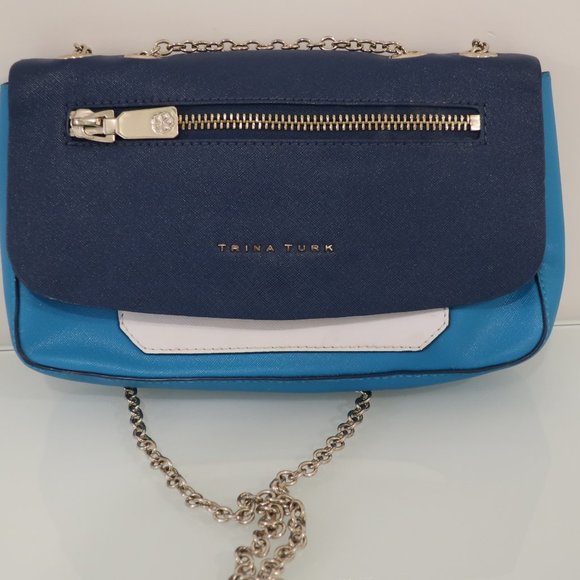 Trina Turk Blue Multi Color Bag - Picture 2 of 5